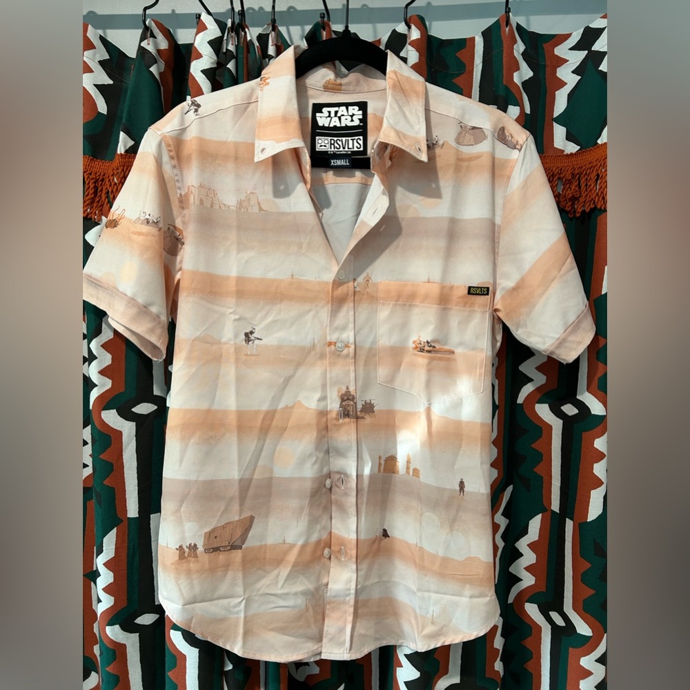 Star Wars Tattoine Rsvlts button-down shirt